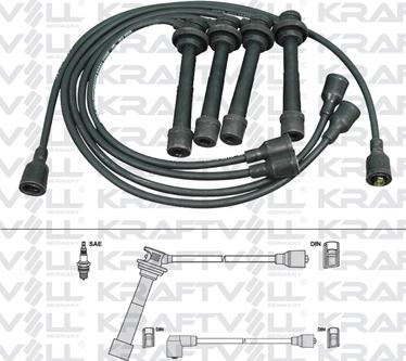 KRAFTVOLL GERMANY 05070344 - Ignition Cable Kit autospares.lv