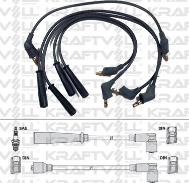 KRAFTVOLL GERMANY 05070340 - Ignition Cable Kit autospares.lv