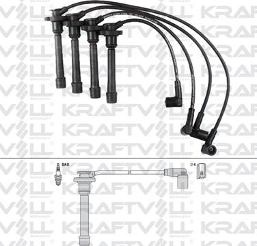 KRAFTVOLL GERMANY 05070348 - Ignition Cable Kit autospares.lv