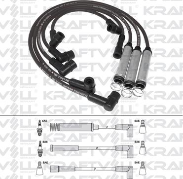 KRAFTVOLL GERMANY 05070302 - Ignition Cable Kit autospares.lv