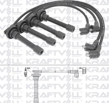 KRAFTVOLL GERMANY 05070307 - Ignition Cable Kit autospares.lv