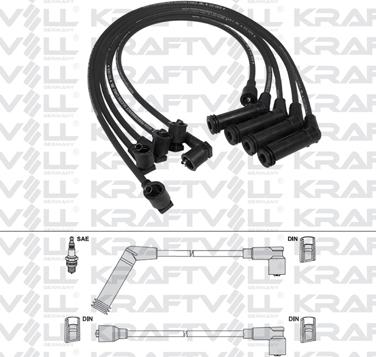 KRAFTVOLL GERMANY 05070314 - Ignition Cable Kit autospares.lv