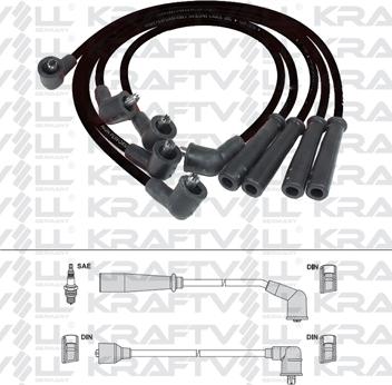 KRAFTVOLL GERMANY 05070318 - Ignition Cable Kit autospares.lv