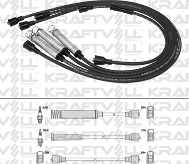 KRAFTVOLL GERMANY 05070332 - Ignition Cable Kit autospares.lv