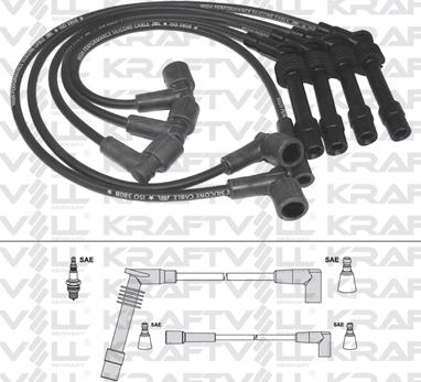 KRAFTVOLL GERMANY 05070321 - Ignition Cable Kit autospares.lv