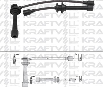 KRAFTVOLL GERMANY 05070328 - Ignition Cable Kit autospares.lv