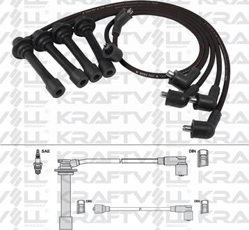 KRAFTVOLL GERMANY 05070323 - Ignition Cable Kit autospares.lv