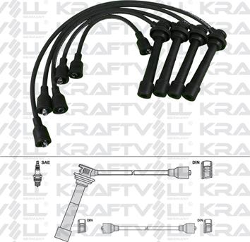 KRAFTVOLL GERMANY 05070295 - Ignition Cable Kit autospares.lv