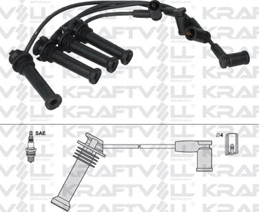 KRAFTVOLL GERMANY 05070290 - Ignition Cable Kit autospares.lv