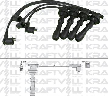 KRAFTVOLL GERMANY 05070245 - Ignition Cable Kit autospares.lv
