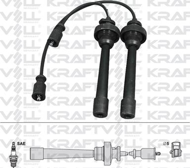 KRAFTVOLL GERMANY 05070246 - Ignition Cable Kit autospares.lv