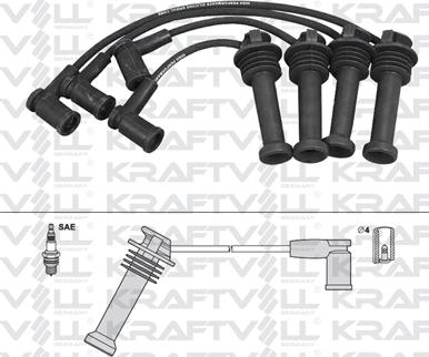 KRAFTVOLL GERMANY 05070248 - Ignition Cable Kit autospares.lv