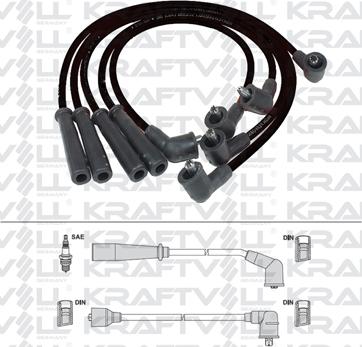 KRAFTVOLL GERMANY 05070256 - Ignition Cable Kit autospares.lv