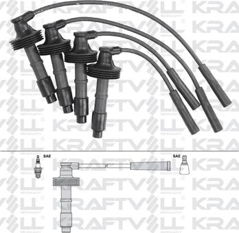 KRAFTVOLL GERMANY 05070257 - Ignition Cable Kit autospares.lv