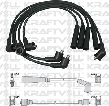 KRAFTVOLL GERMANY 05070269 - Ignition Cable Kit autospares.lv