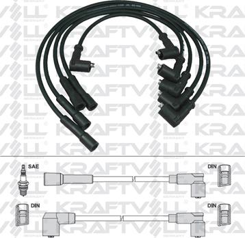 KRAFTVOLL GERMANY 05070201 - Ignition Cable Kit autospares.lv