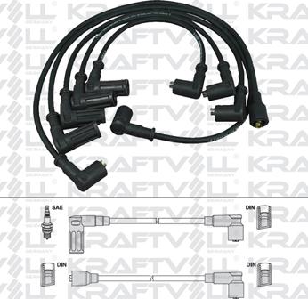 KRAFTVOLL GERMANY 05070215 - Ignition Cable Kit autospares.lv