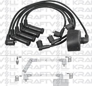 KRAFTVOLL GERMANY 05070213 - Ignition Cable Kit autospares.lv