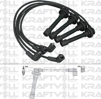 KRAFTVOLL GERMANY 05070287 - Ignition Cable Kit autospares.lv