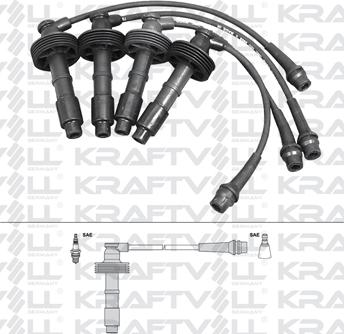 KRAFTVOLL GERMANY 05070236 - Ignition Cable Kit autospares.lv