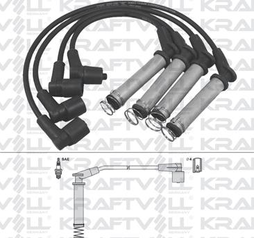 KRAFTVOLL GERMANY 05070228 - Ignition Cable Kit autospares.lv