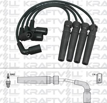 KRAFTVOLL GERMANY 05070222 - Ignition Cable Kit autospares.lv