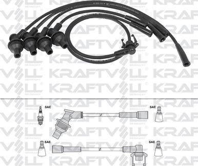 KRAFTVOLL GERMANY 05070279 - Ignition Cable Kit autospares.lv