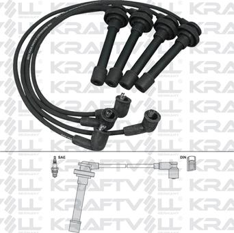 KRAFTVOLL GERMANY 05070274 - Ignition Cable Kit autospares.lv