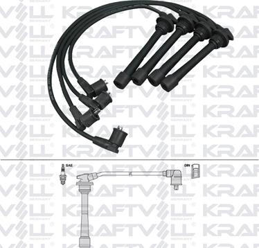 KRAFTVOLL GERMANY 05070275 - Ignition Cable Kit autospares.lv