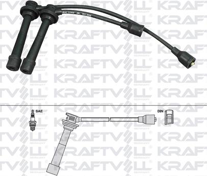 KRAFTVOLL GERMANY 05070273 - Ignition Cable Kit autospares.lv