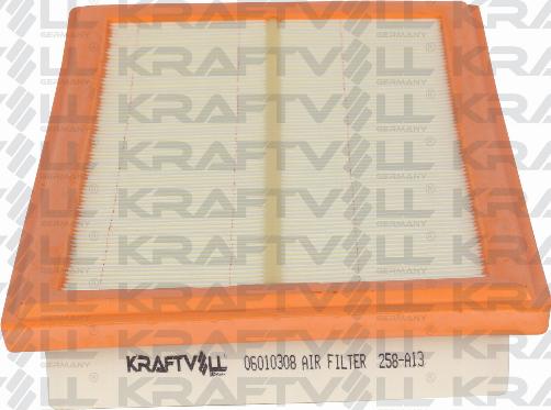 KRAFTVOLL GERMANY 06010308 - Air Filter, engine autospares.lv