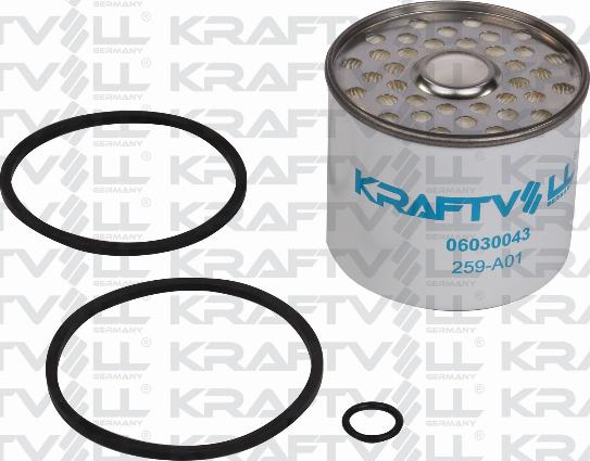 KRAFTVOLL GERMANY 06030043 - Fuel filter autospares.lv