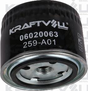 KRAFTVOLL GERMANY 06020063 - Oil Filter autospares.lv