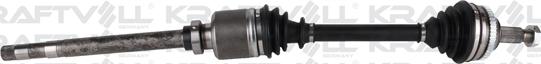 KRAFTVOLL GERMANY 01010354 - Drive Shaft autospares.lv