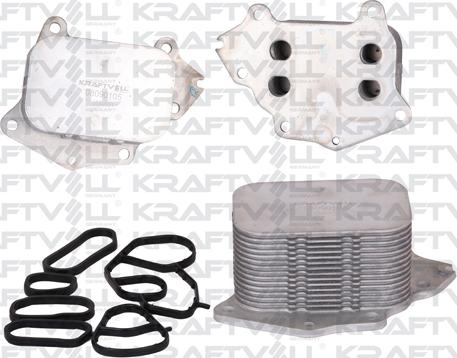 KRAFTVOLL GERMANY 08090105 - Oil Cooler, engine oil autospares.lv