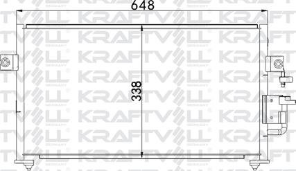 KRAFTVOLL GERMANY 08060043 - Condenser, air conditioning autospares.lv