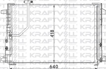 KRAFTVOLL GERMANY 08060071 - Condenser, air conditioning autospares.lv