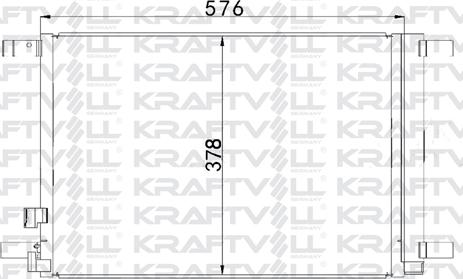 KRAFTVOLL GERMANY 08060131 - Condenser, air conditioning autospares.lv