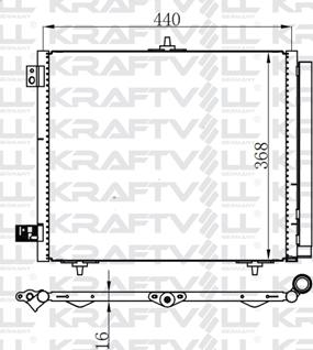 KRAFTVOLL GERMANY 08060177 - Condenser, air conditioning autospares.lv