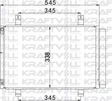 KRAFTVOLL GERMANY 08060212 - Condenser, air conditioning autospares.lv