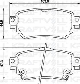 KRAFTVOLL GERMANY 07010093 - Brake Pad Set, disc brake autospares.lv