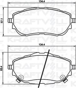 KRAFTVOLL GERMANY 07010092 - Brake Pad Set, disc brake autospares.lv