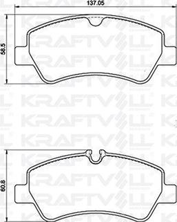 KRAFTVOLL GERMANY 07010066 - Brake Pad Set, disc brake autospares.lv