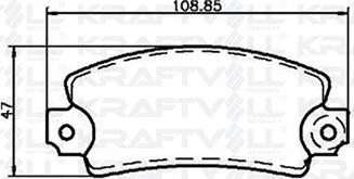 KRAFTVOLL GERMANY 07010003 - Brake Pad Set, disc brake autospares.lv