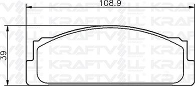 KRAFTVOLL GERMANY 07010002 - Brake Pad Set, disc brake autospares.lv