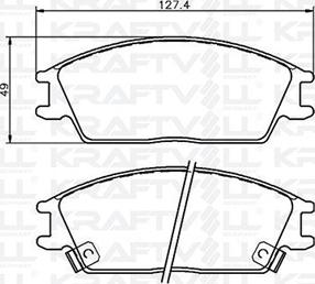 KRAFTVOLL GERMANY 07010007 - Brake Pad Set, disc brake autospares.lv