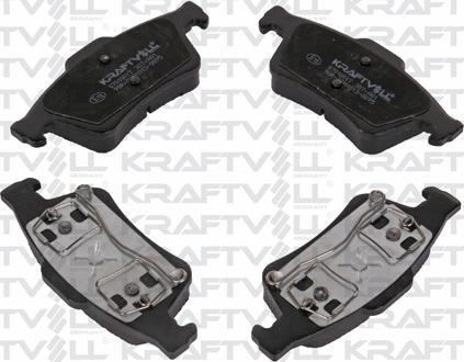 KRAFTVOLL GERMANY 07010017 - Brake Pad Set, disc brake autospares.lv