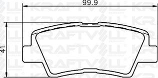 KRAFTVOLL GERMANY 07010089 - Brake Pad Set, disc brake autospares.lv