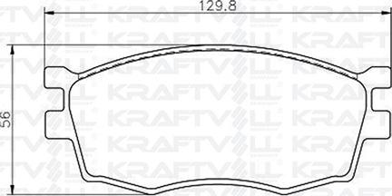 KRAFTVOLL GERMANY 07010084 - Brake Pad Set, disc brake autospares.lv