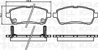 KRAFTVOLL GERMANY 07010085 - Brake Pad Set, disc brake autospares.lv